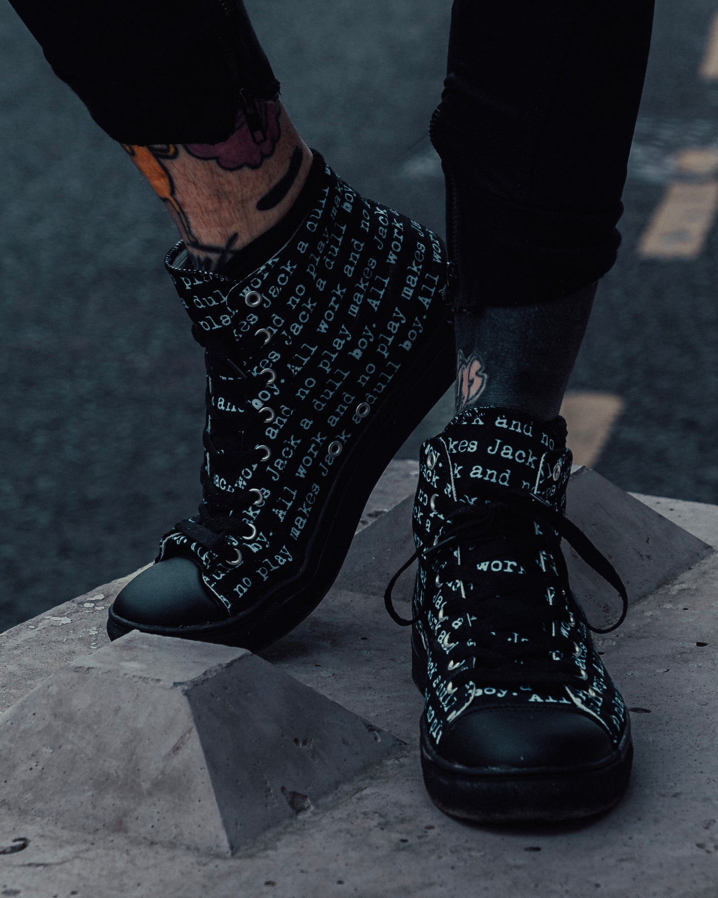 The Shining. All Work And No Play High Top Canvas Shoes