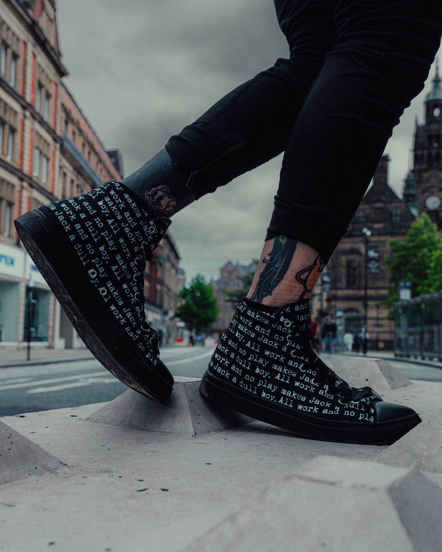 The Shining. All Work And No Play High Top Canvas Shoes