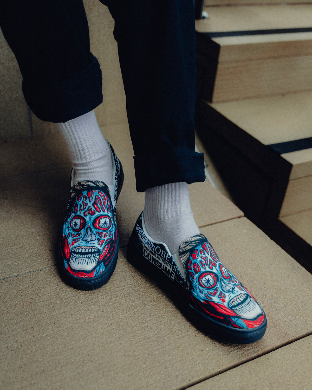 THEY LIVE! Slip-On Shoes