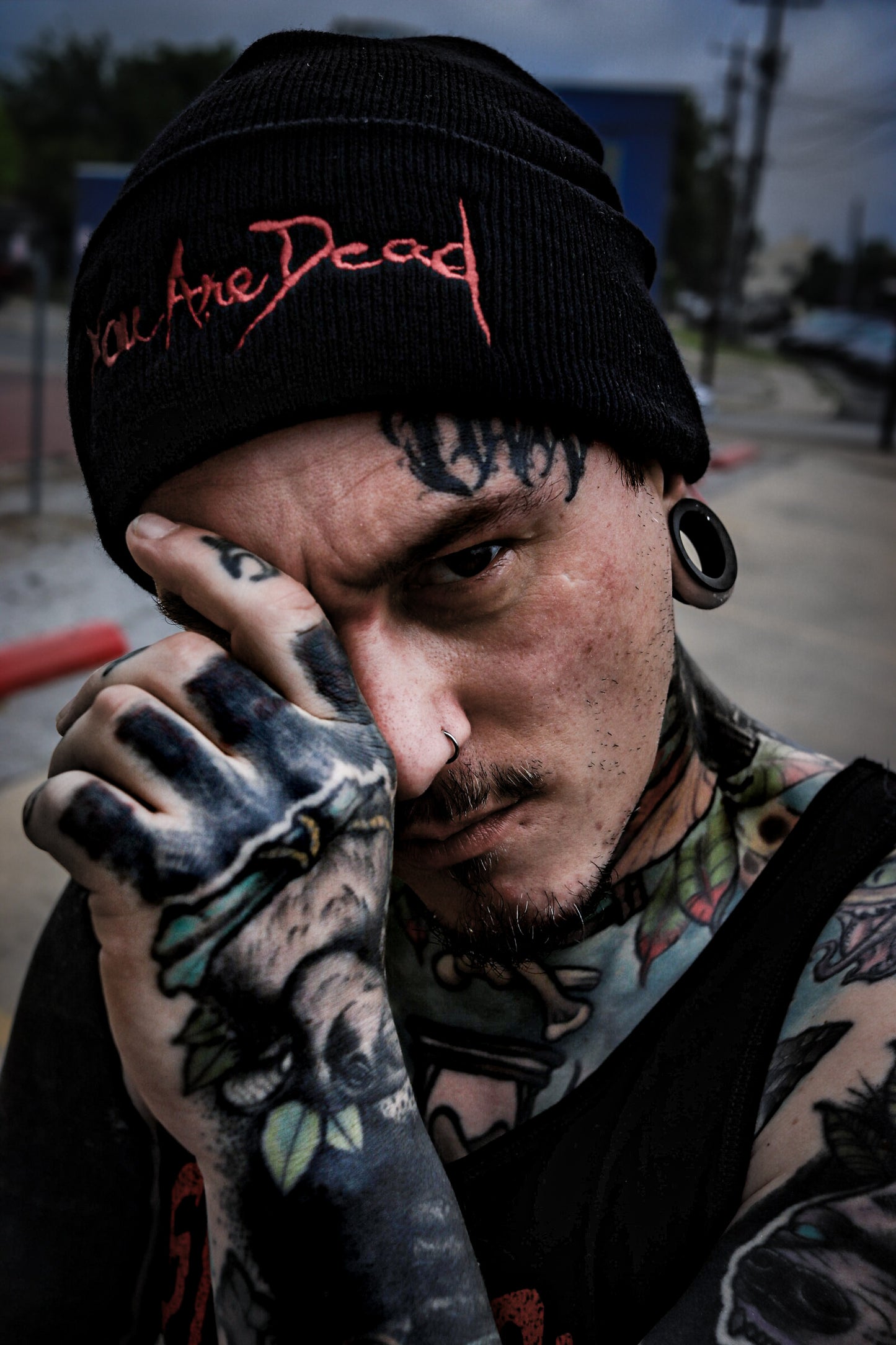 You Are Dead Embroidered Beanie