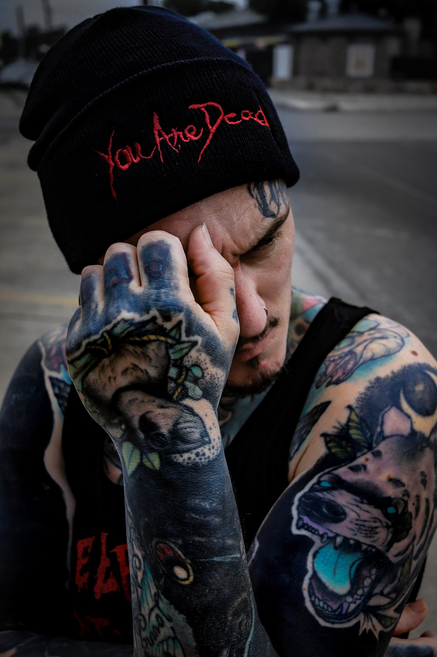 You Are Dead Embroidered Beanie
