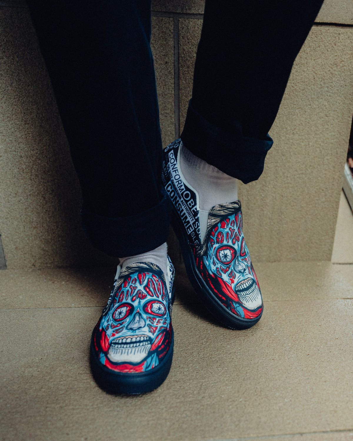 THEY LIVE! Slip-On Shoes