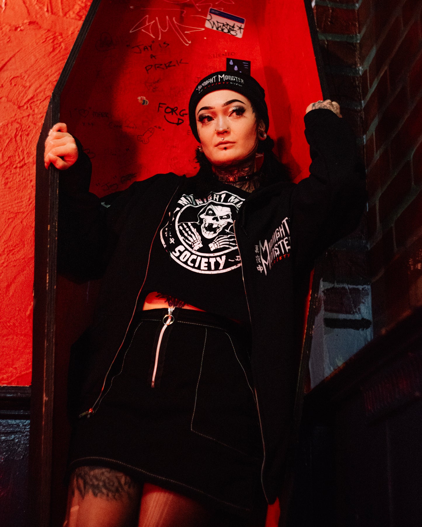 Midnight Monster Society, Skeleton Fiend Crop Top