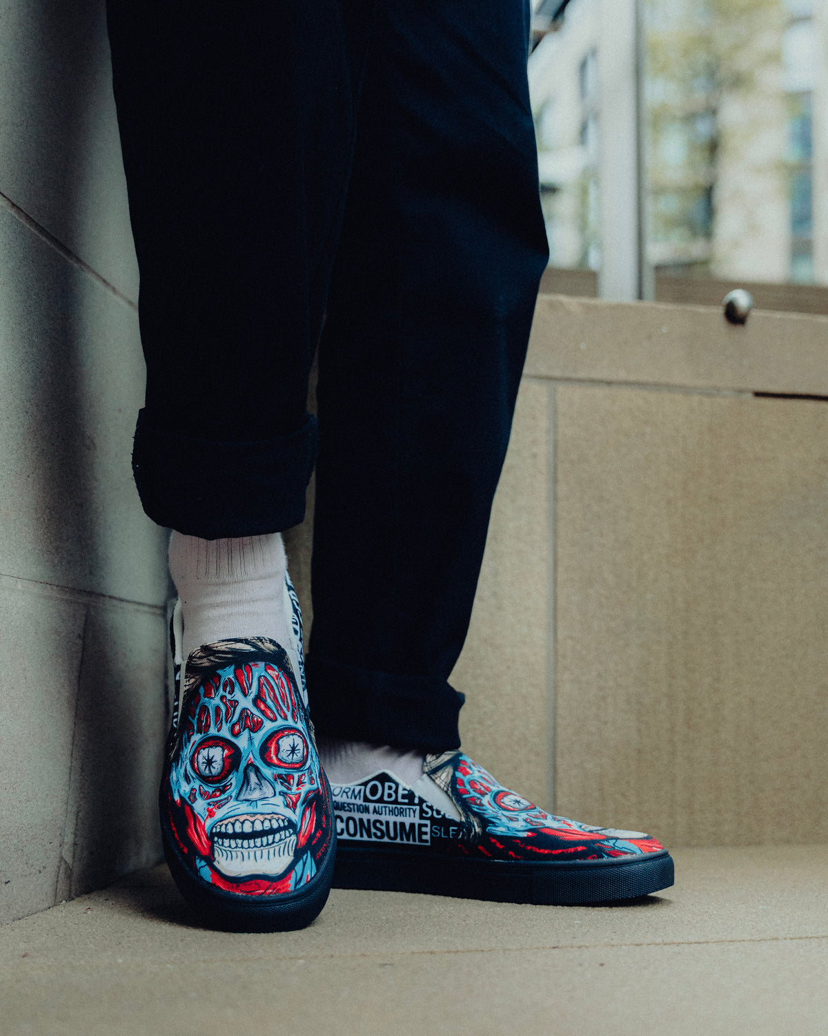THEY LIVE! Slip-On Shoes