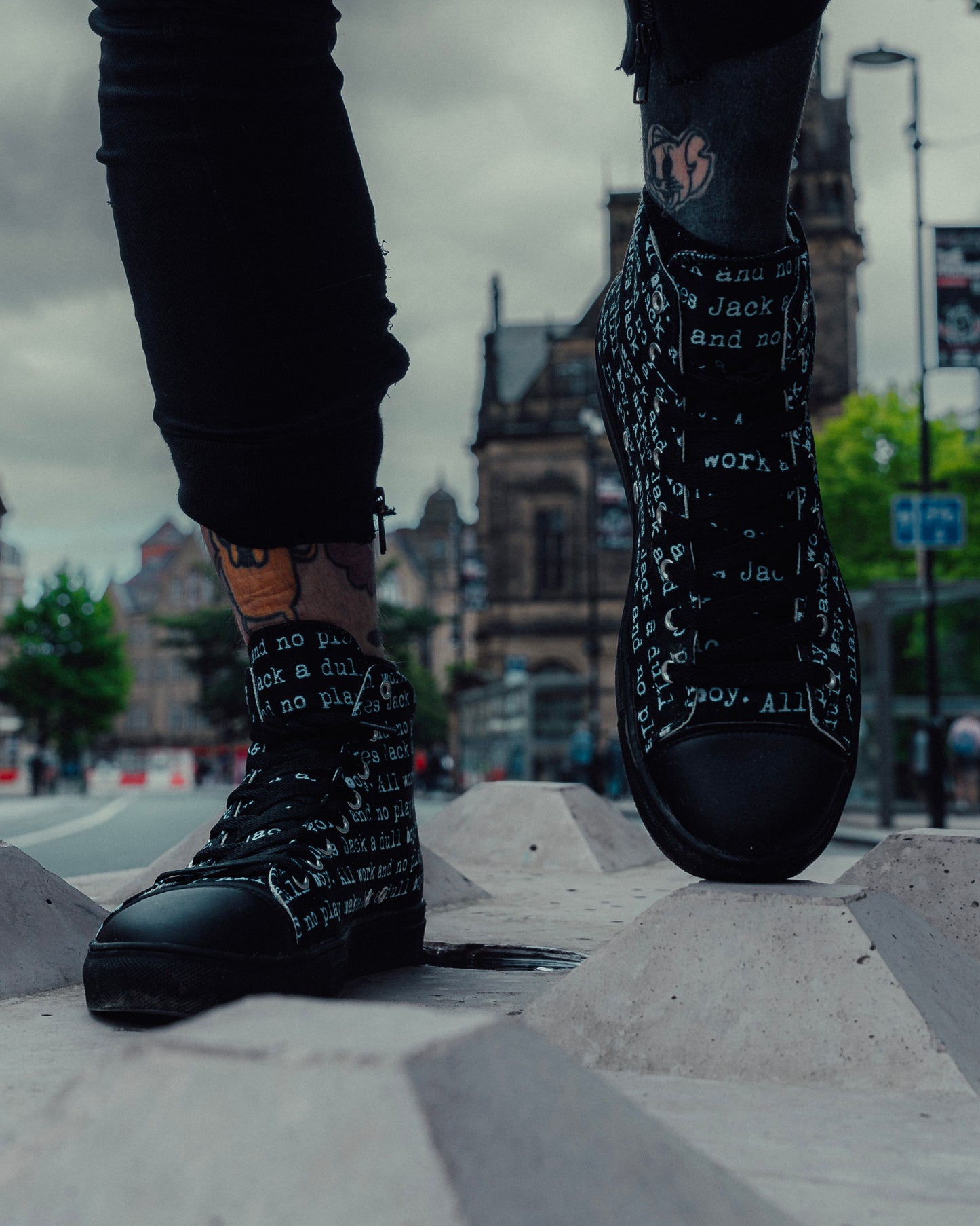 The Shining. All Work And No Play High Top Canvas Shoes