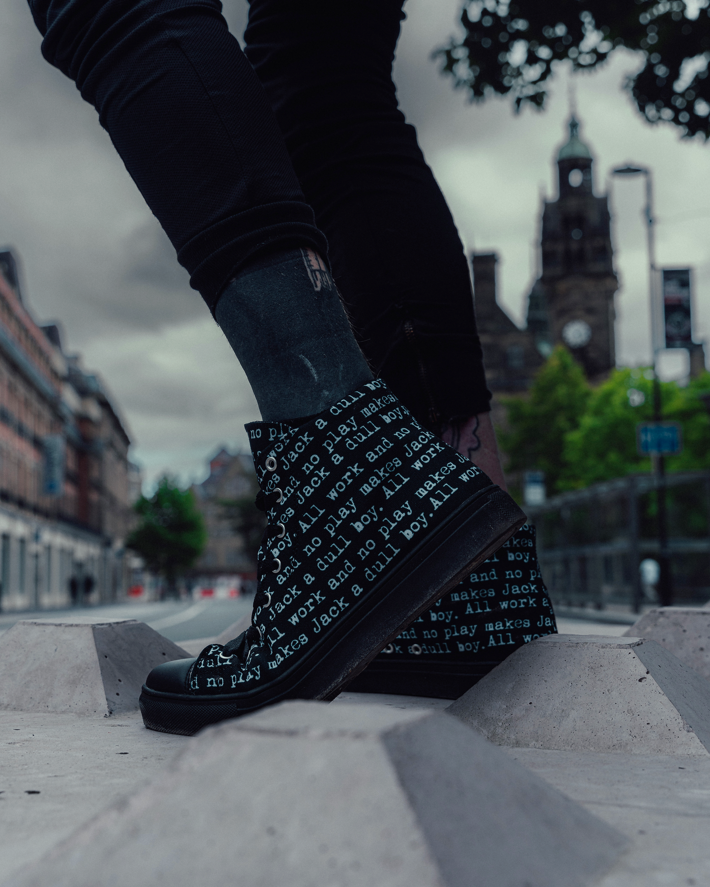 The Shining. All Work And No Play High Top Canvas Shoes