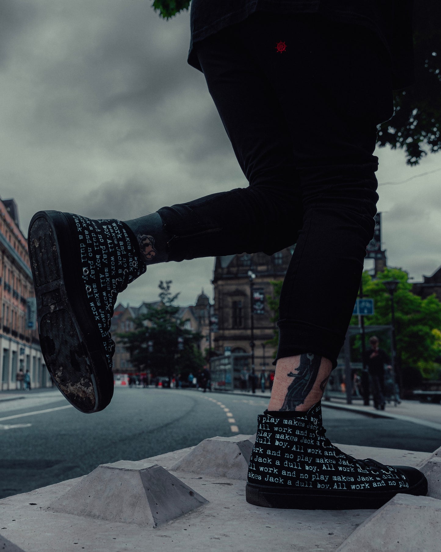 The Shining. All Work And No Play High Top Canvas Shoes