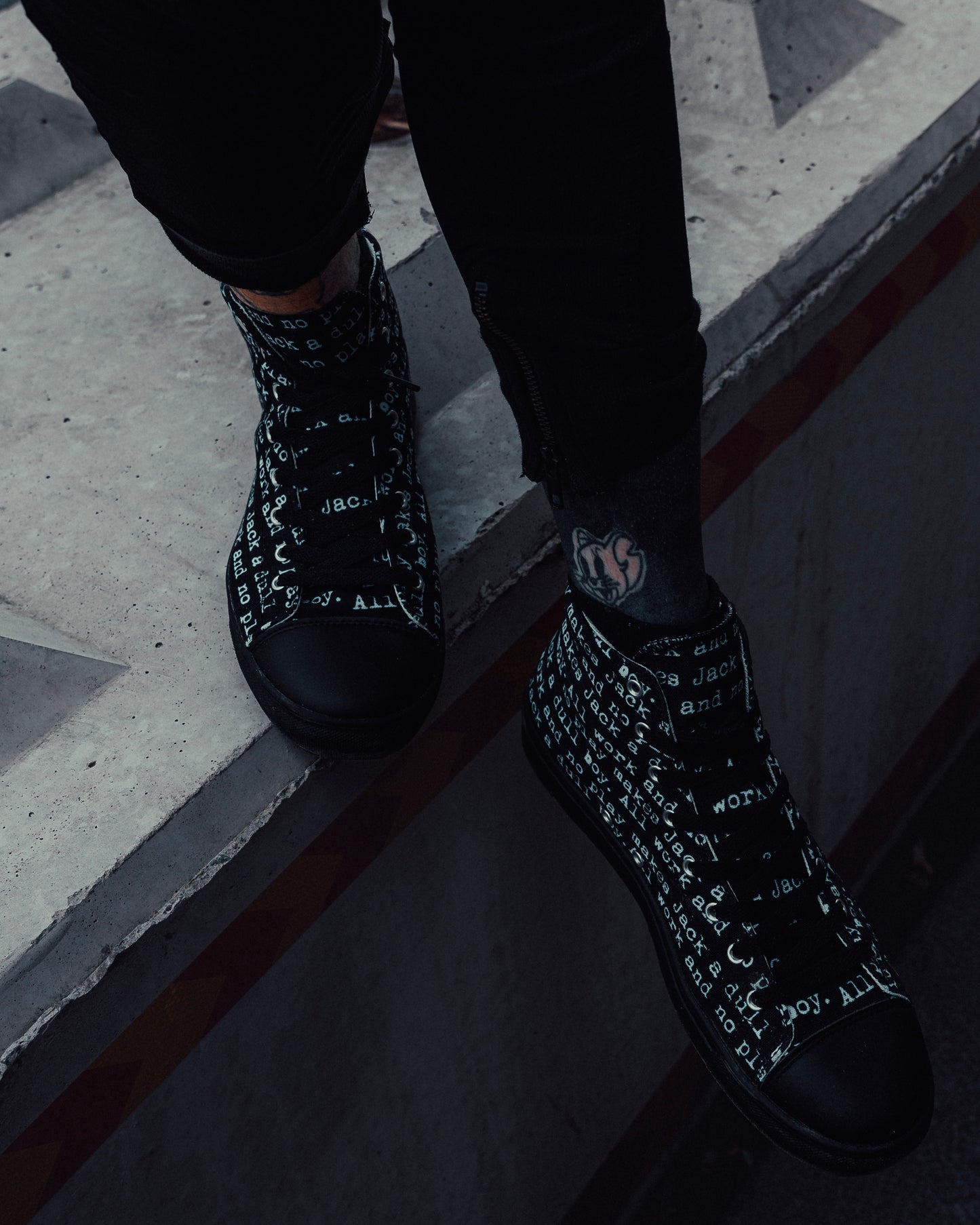 The Shining. All Work And No Play High Top Canvas Shoes