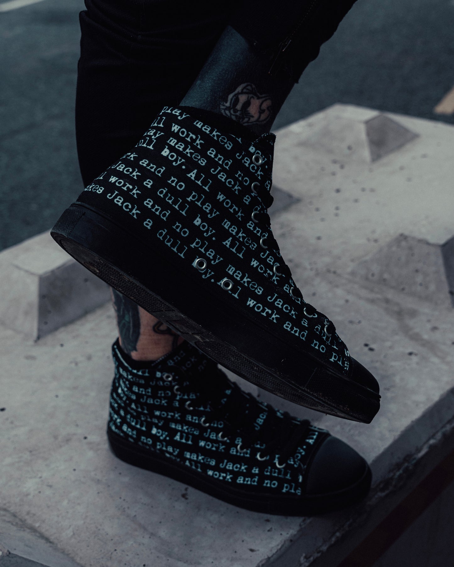 The Shining. All Work And No Play High Top Canvas Shoes