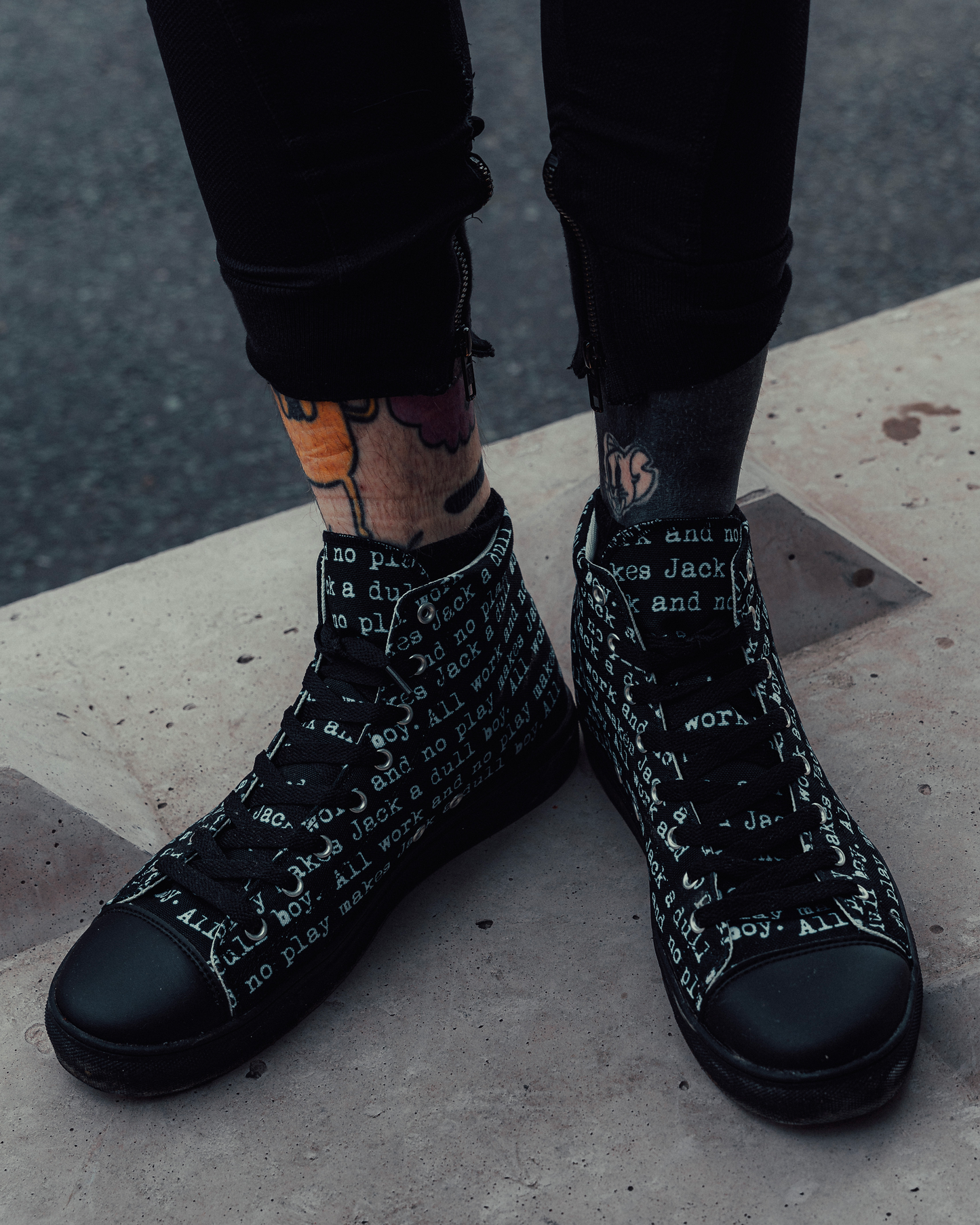 The Shining. All Work And No Play High Top Canvas Shoes