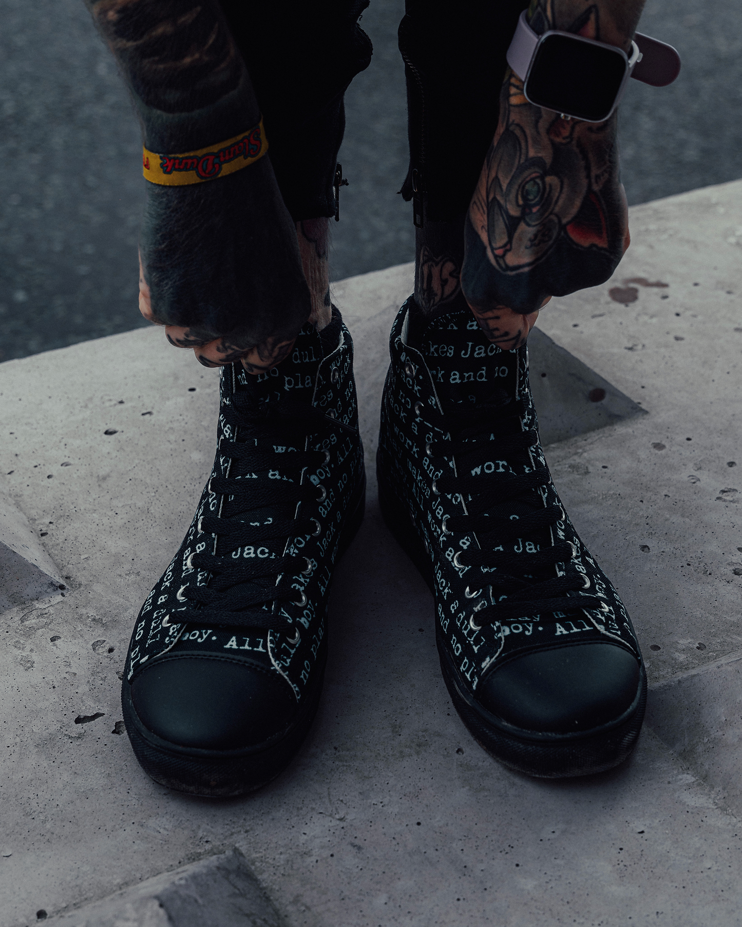 The Shining. All Work And No Play High Top Canvas Shoes