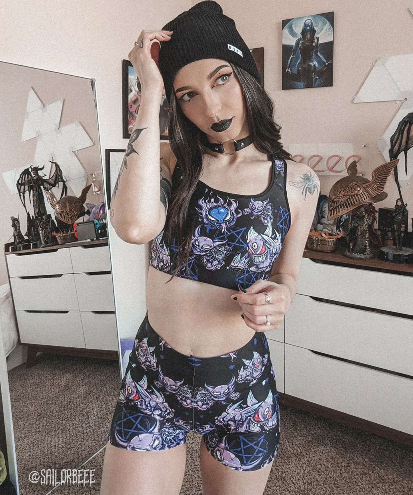 Lavender Town Ghosts Shorts