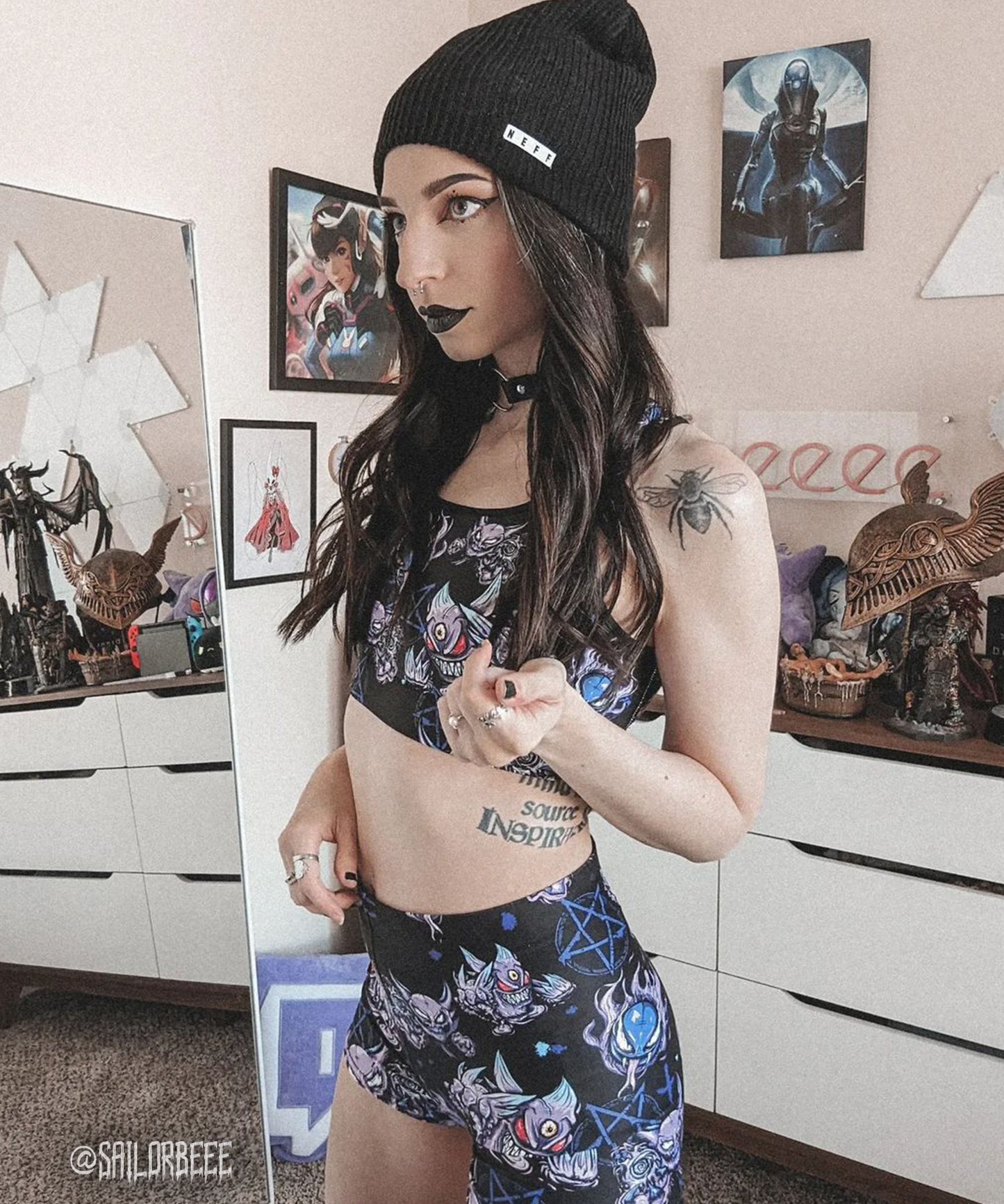 Lavender Town Ghosts Shorts