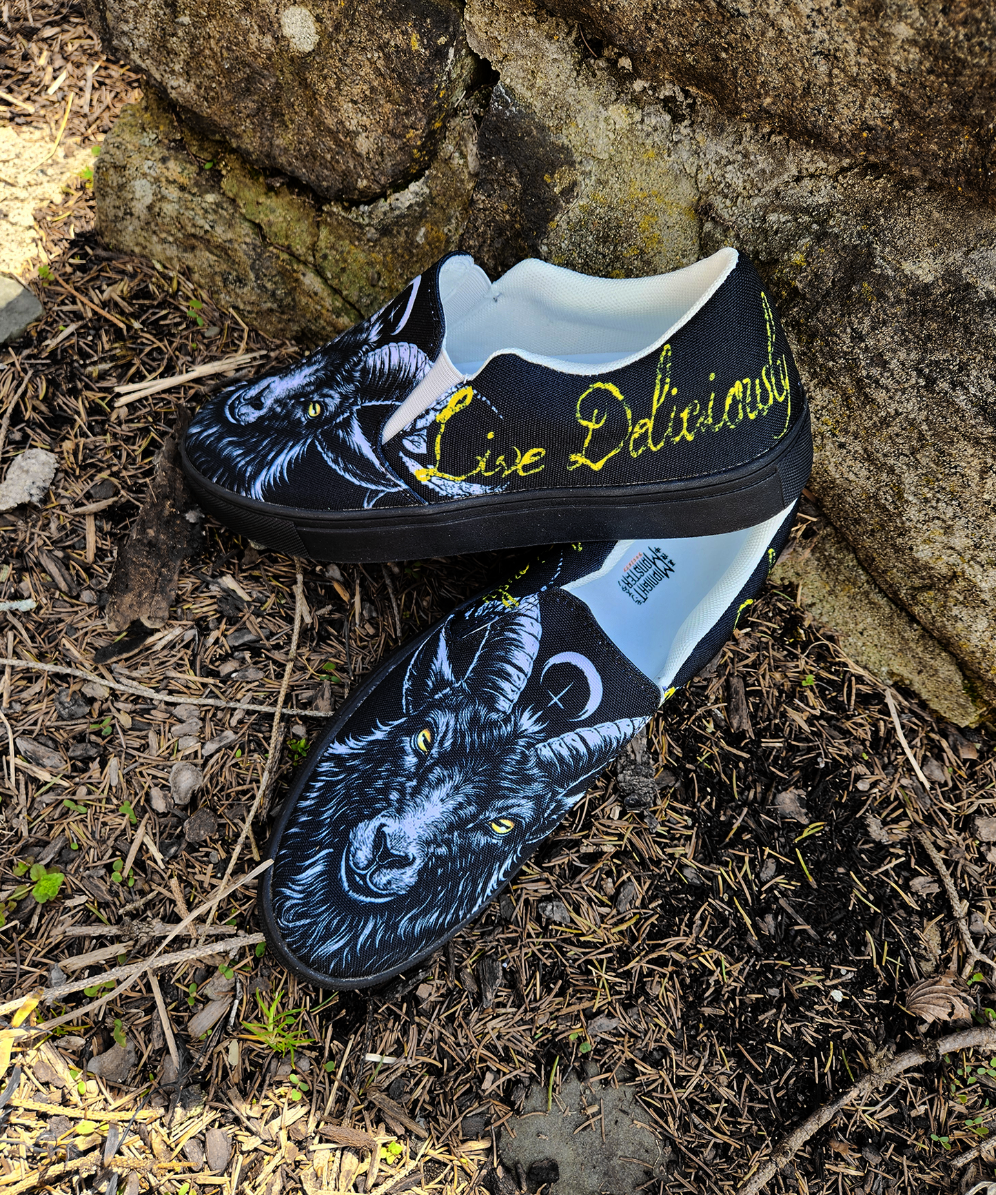 Black Phillip Slip-On Shoes