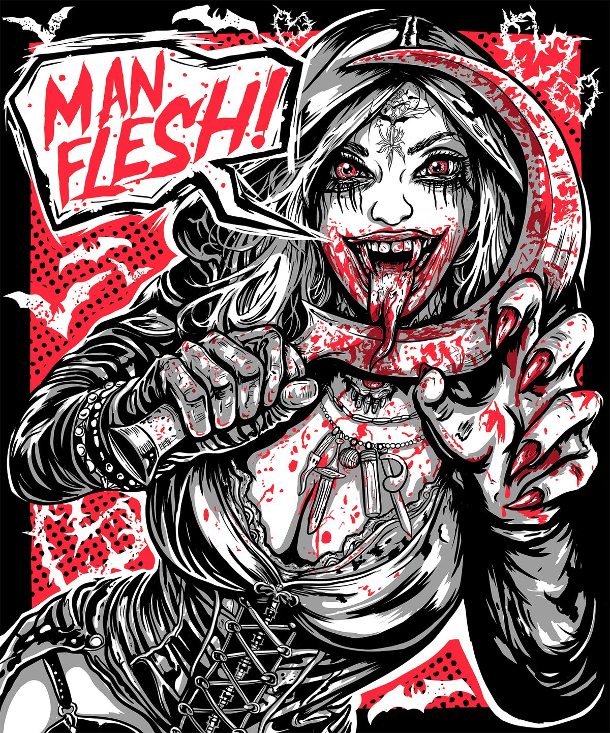 Man Flesh Unisex Tank Top