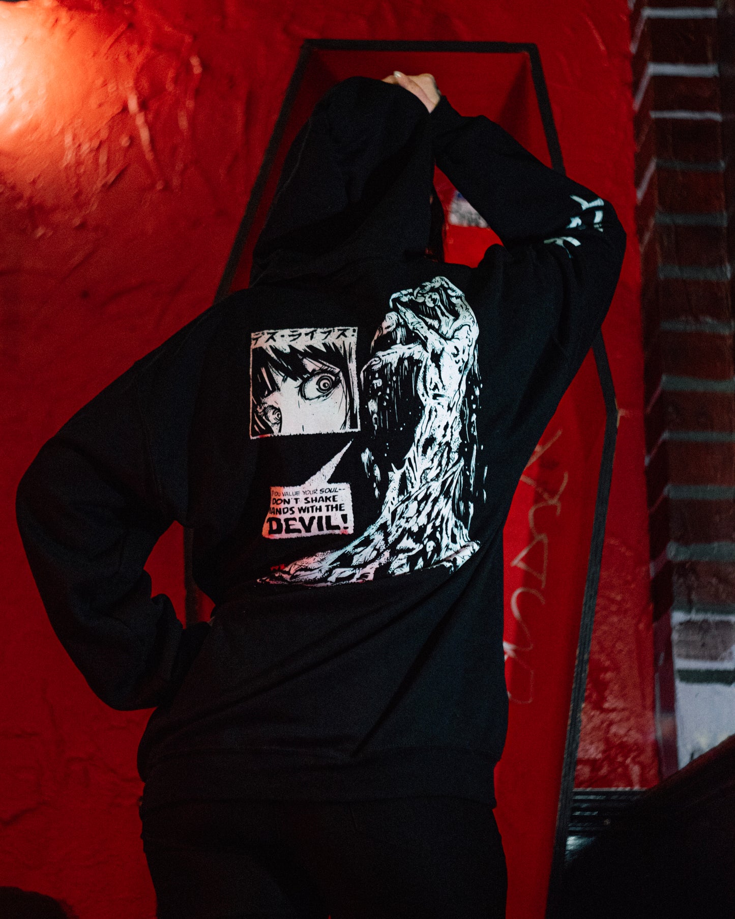 Don't Shake Hands With the Devil Unisex Heavy Blend Zip Hoodie