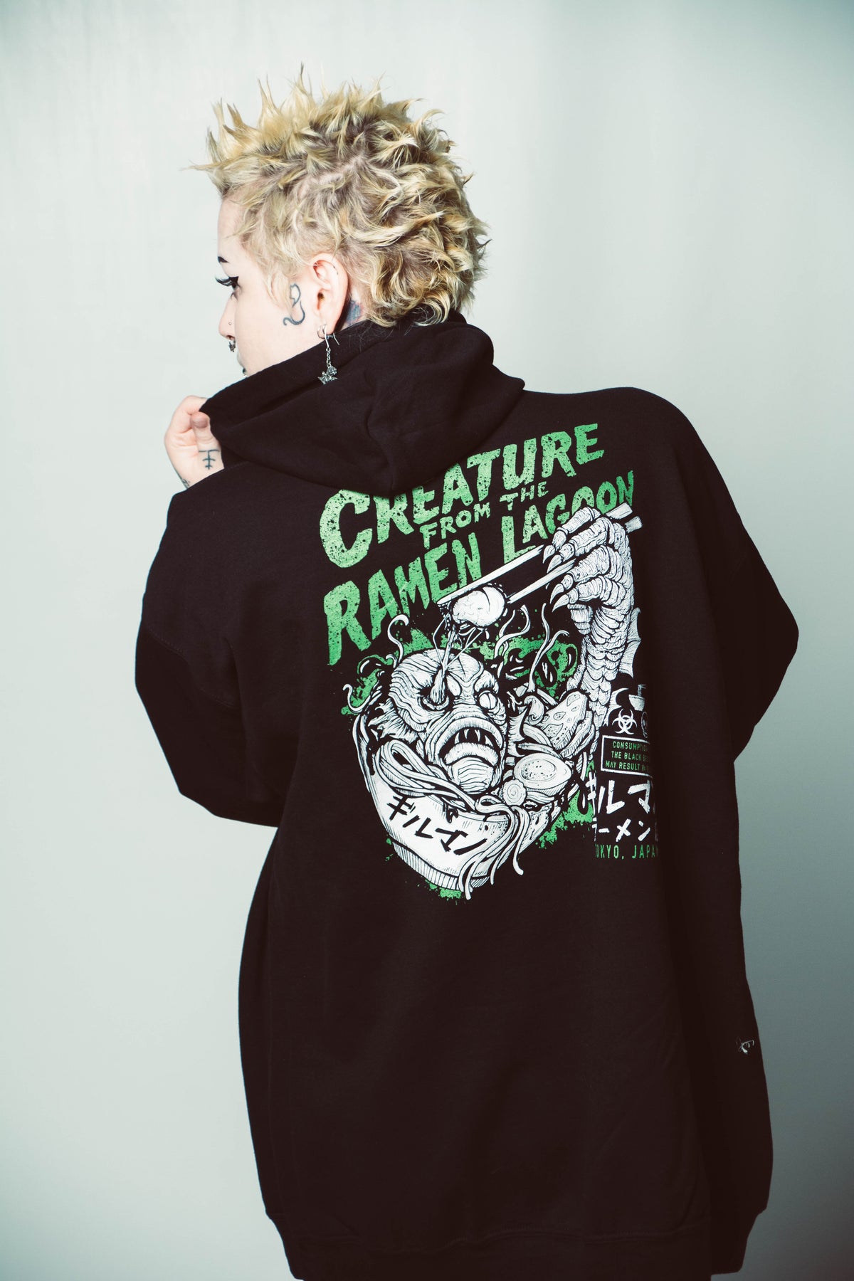 Creature from the Ramen Lagoon Unisex Heavy Blend Zip Hoodie