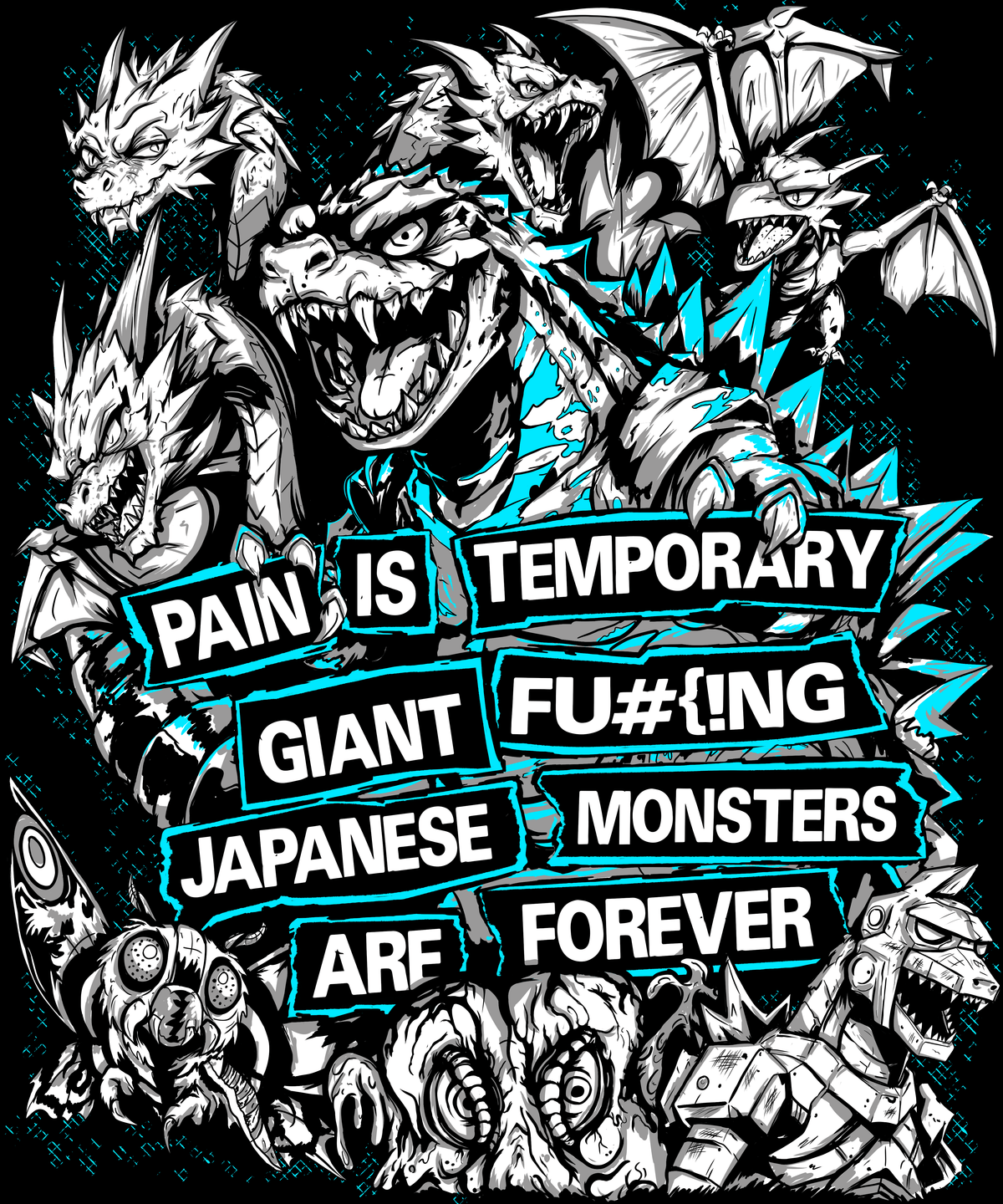 Japanese Monsters are Forever Unisex Tank Top