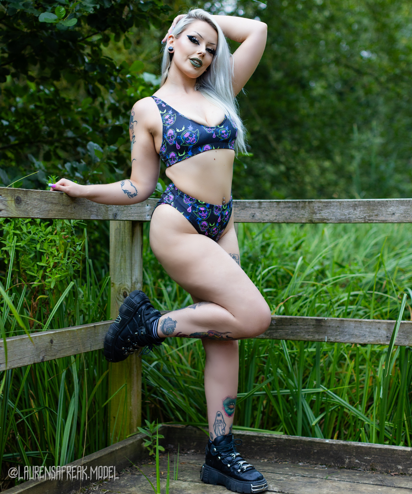 Dracula and Nosferatu High-Waisted Bikini