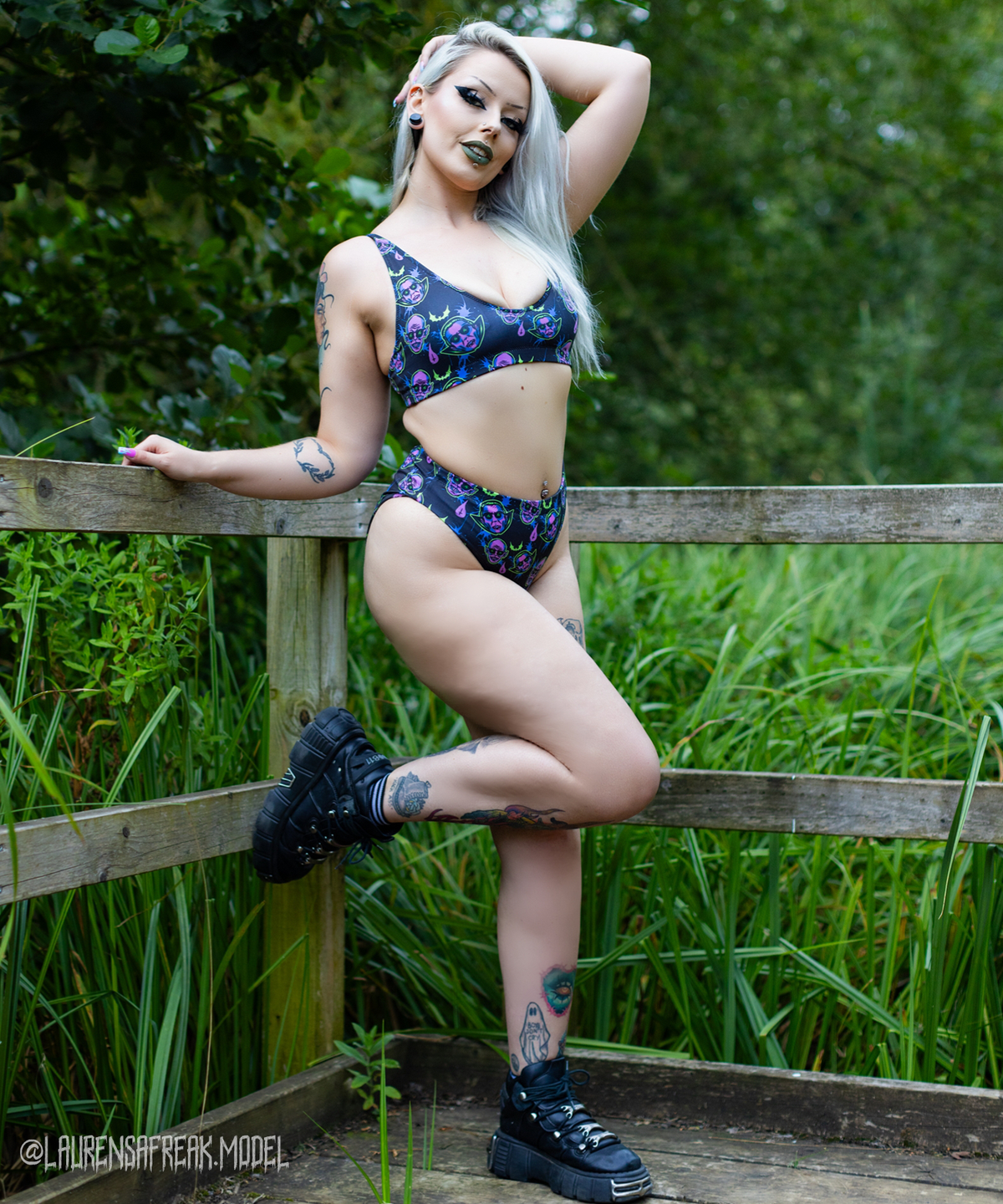Dracula and Nosferatu High-Waisted Bikini