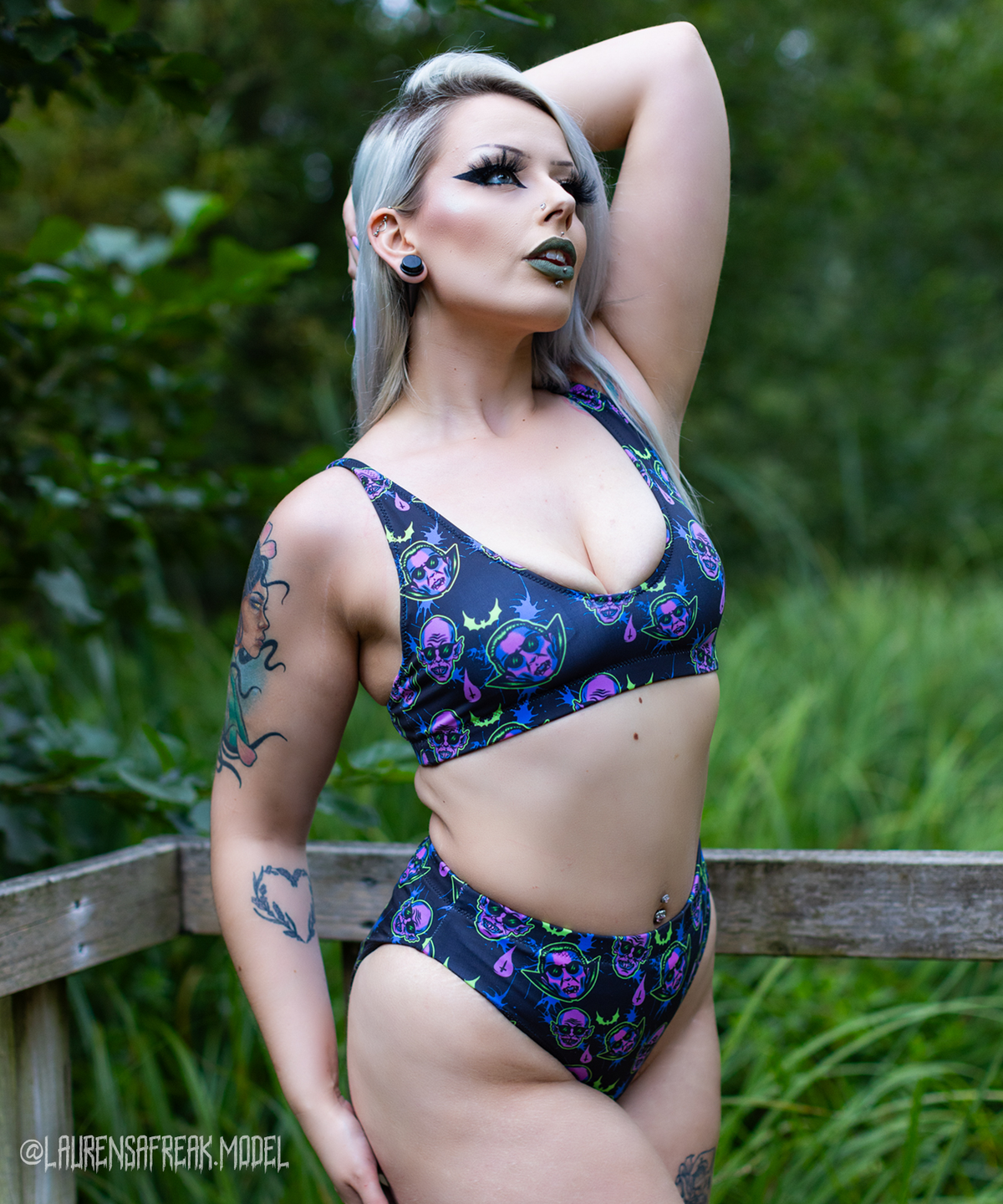 Dracula and Nosferatu High-Waisted Bikini