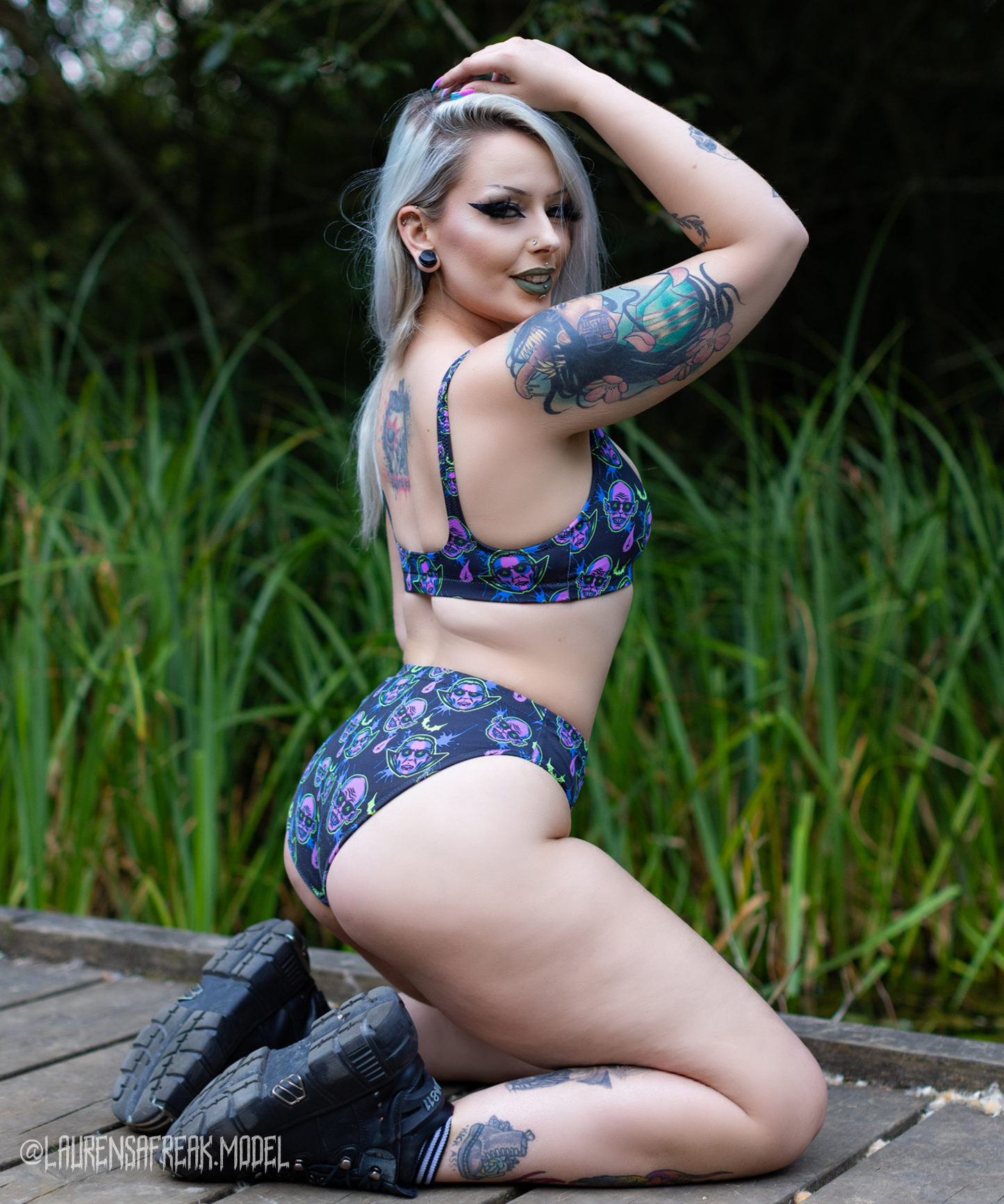 Dracula and Nosferatu High-Waisted Bikini