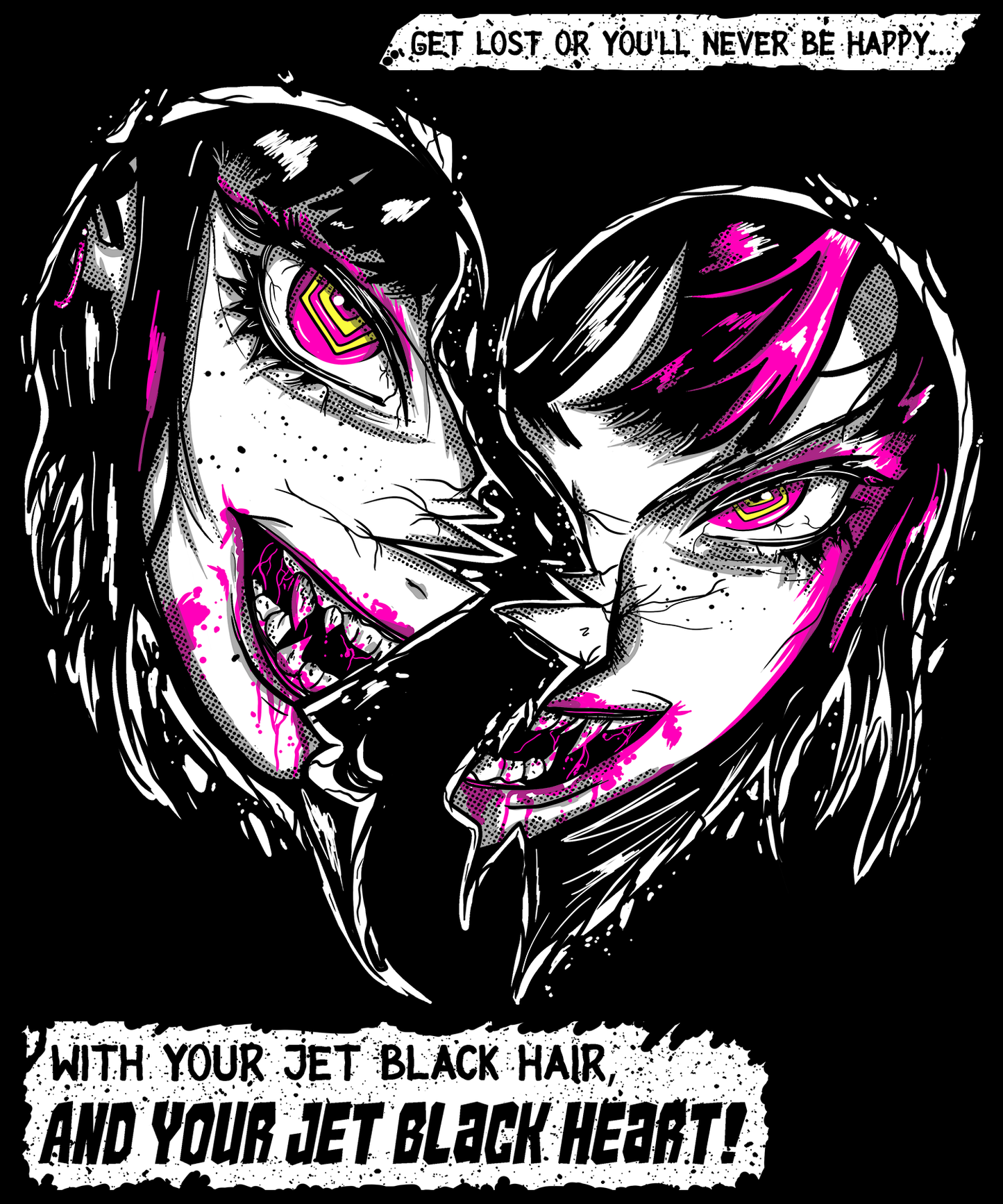 Jet Black Heart T-Shirt