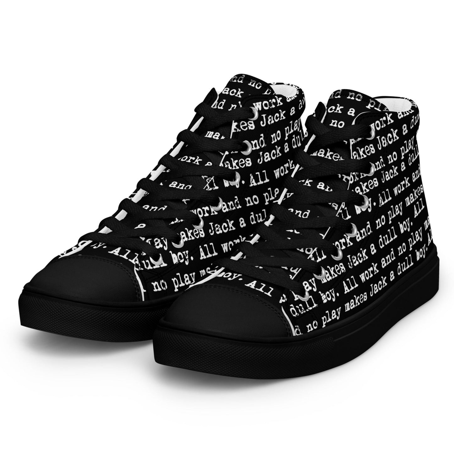 The Shining. All Work And No Play High Top Canvas Shoes
