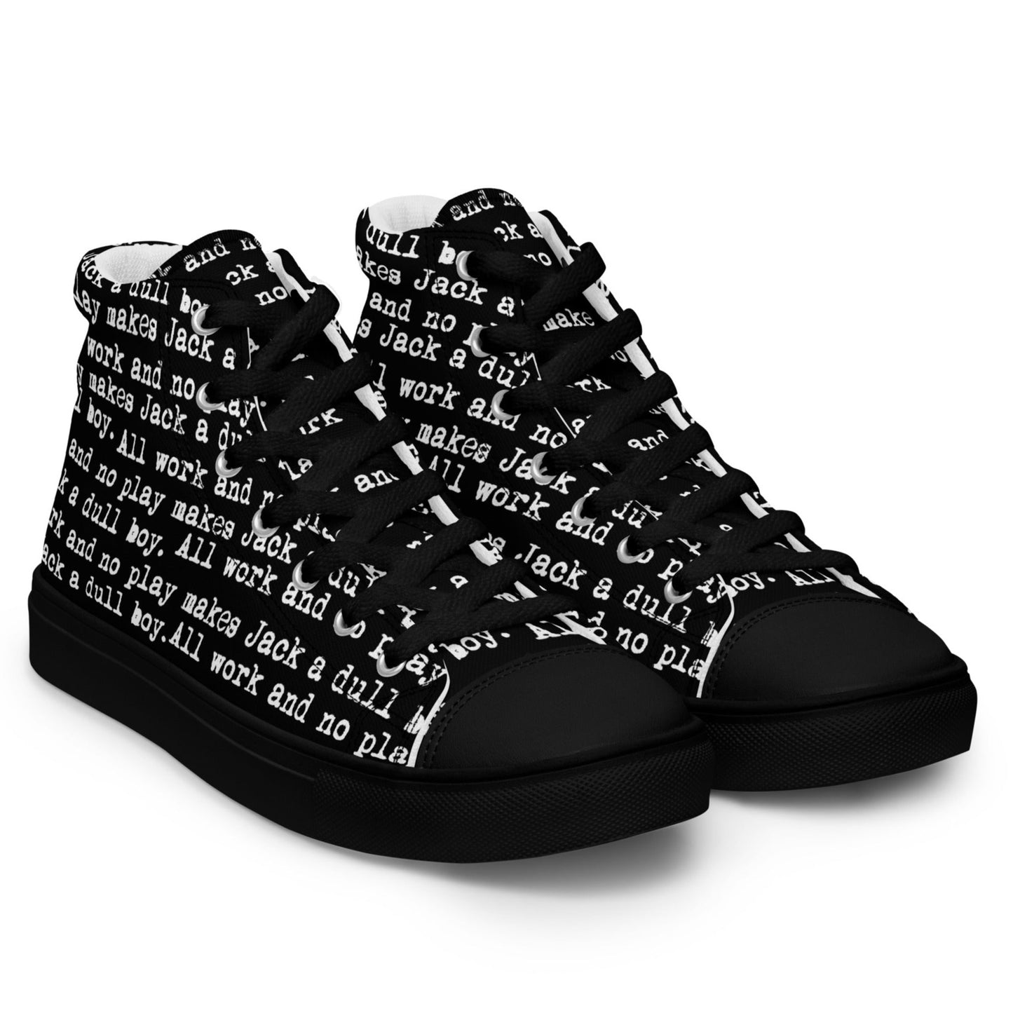 The Shining. All Work And No Play High Top Canvas Shoes