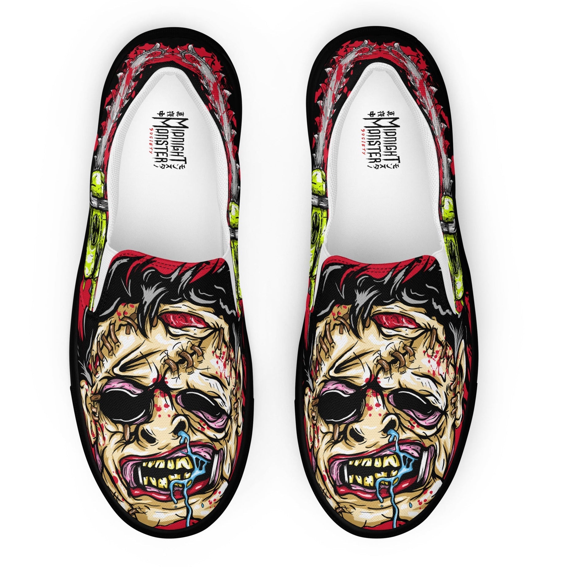 Leatherface Slip-On Shoes | Texas Chainsaw Massacre | Midnight