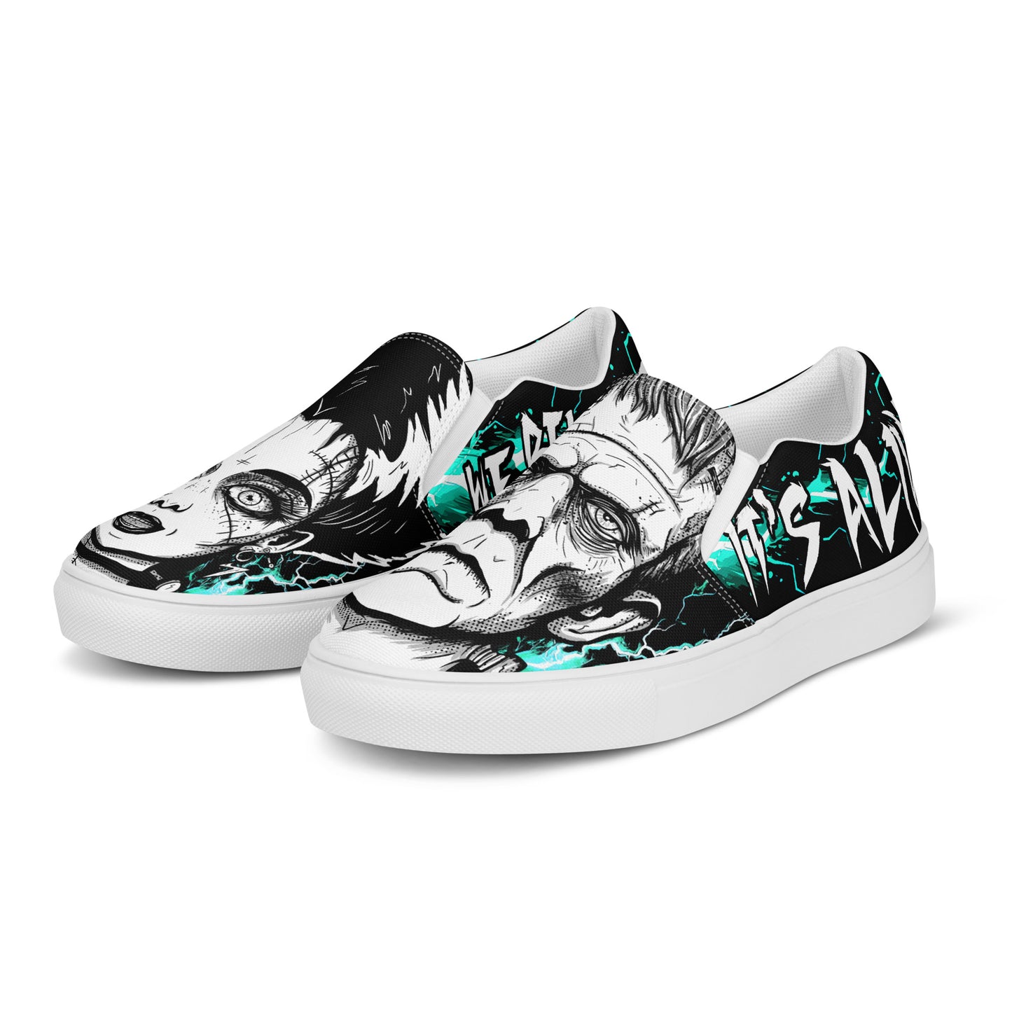Frankenstein & The Bride Slip-On Shoes