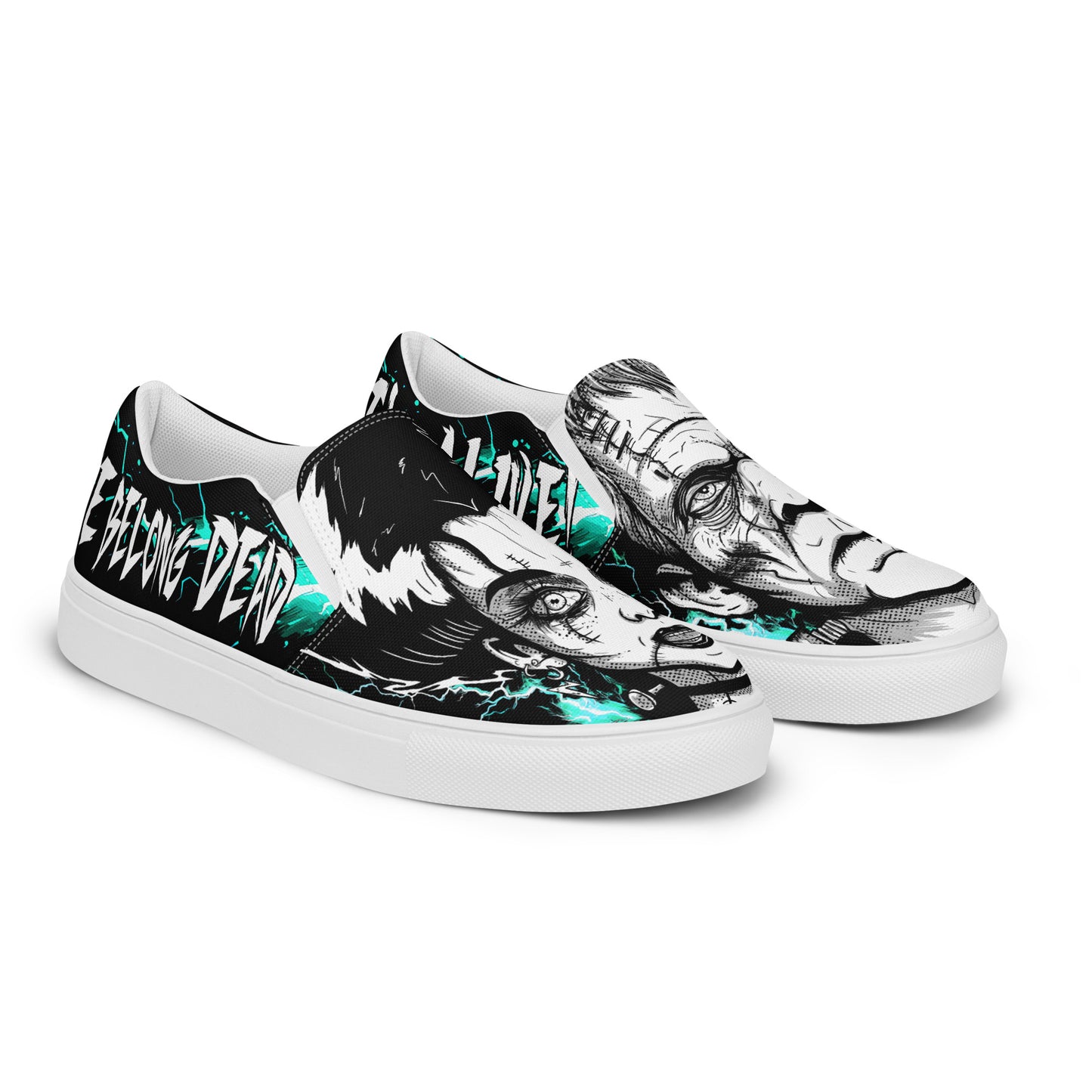 Frankenstein & The Bride Slip-On Shoes
