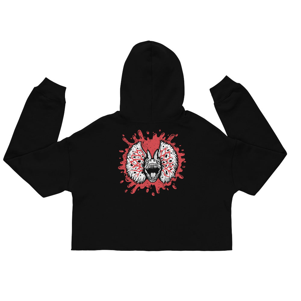 Woman Inherits The Earth, Jurassic Park Double-Sided Ladies Crop Hoodie