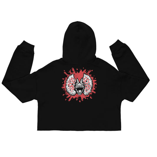Woman Inherits The Earth, Jurassic Park Double-Sided Ladies Crop Hoodie