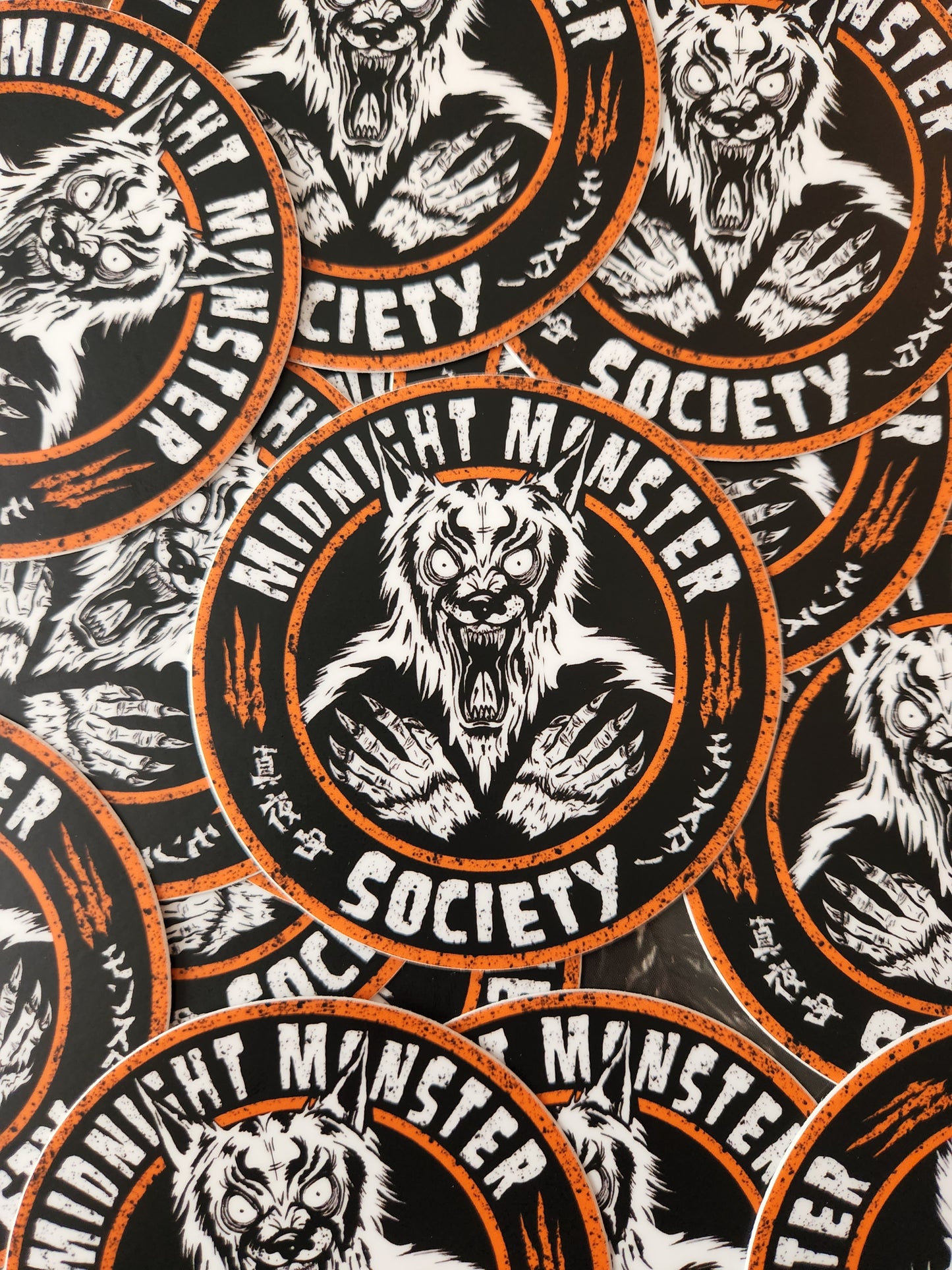 Midnight Monster Society Werewolf Fiend Vinyl Sticker