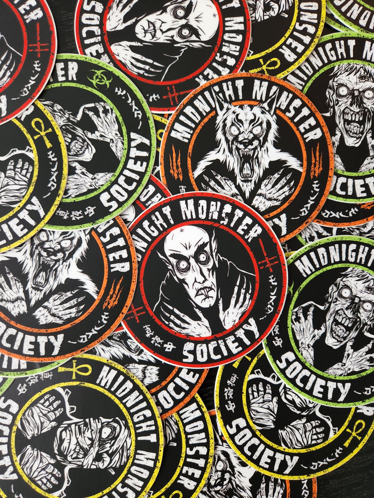 Midnight Monster Society Werewolf Fiend Vinyl Sticker