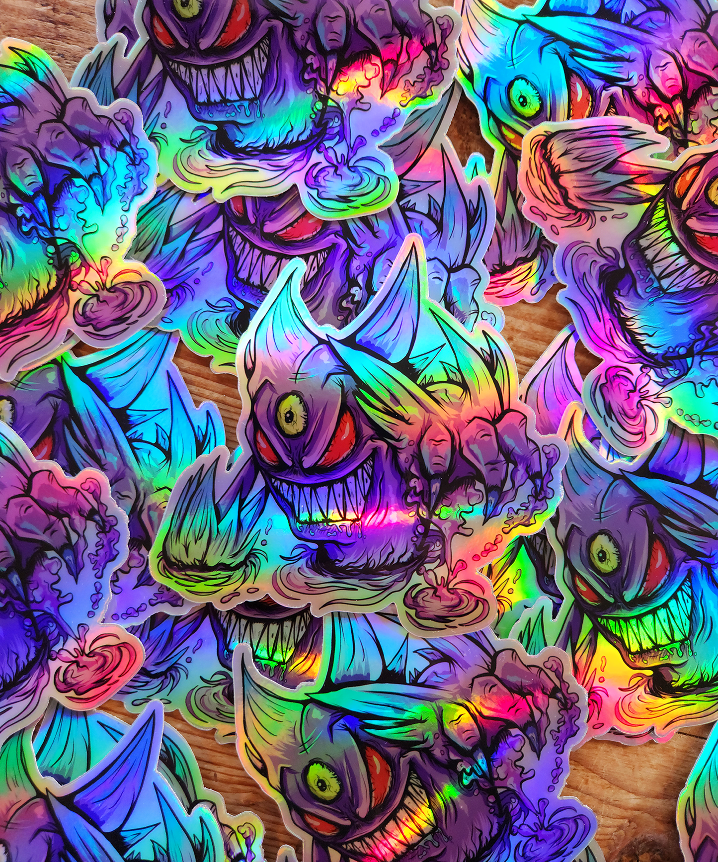 Mega Gengar Holographic Sticker