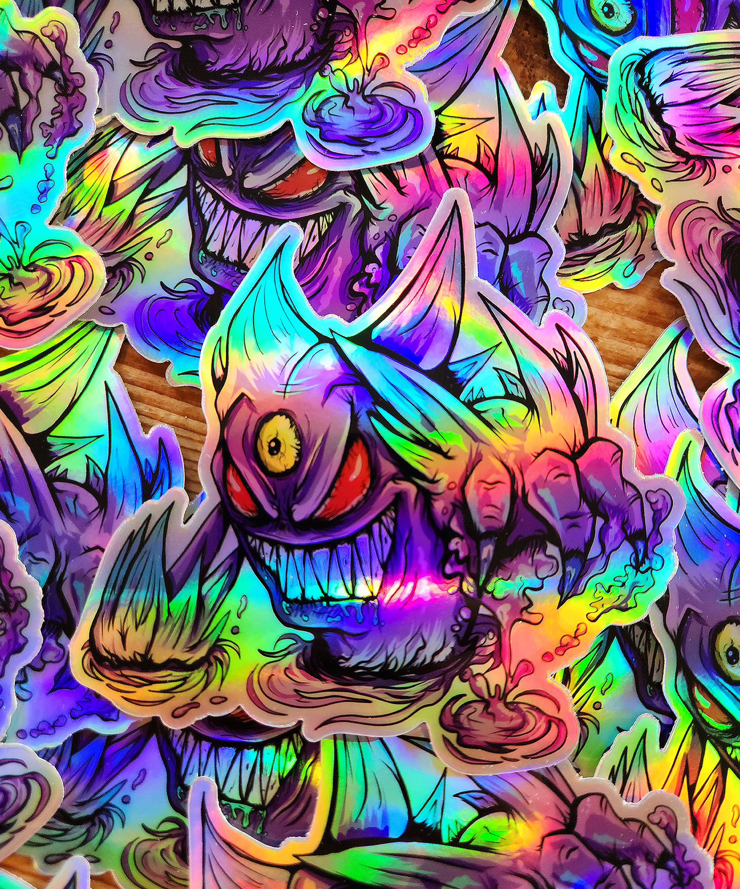 Mega Gengar Holographic Sticker