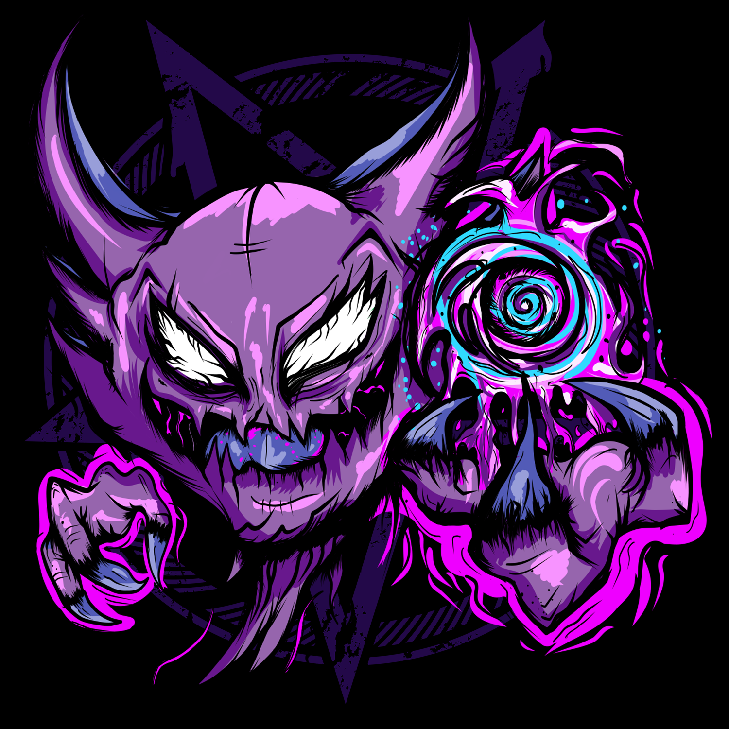 Haunter Holographic Sticker