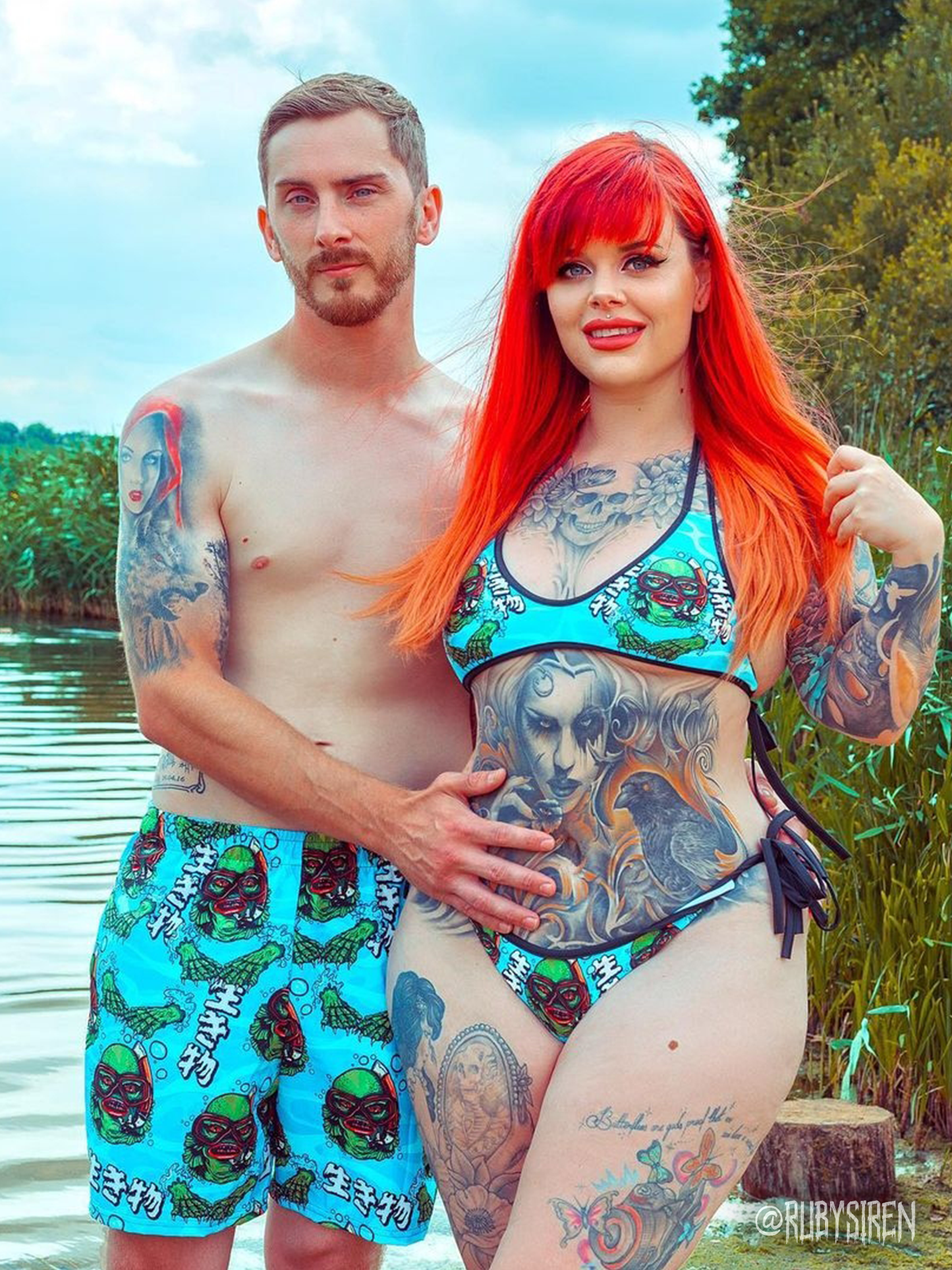 The Creature From The Black Lagoon Swim Trunks