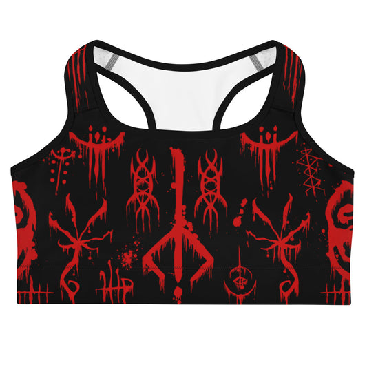 Bloodborne Runes Sports Bra