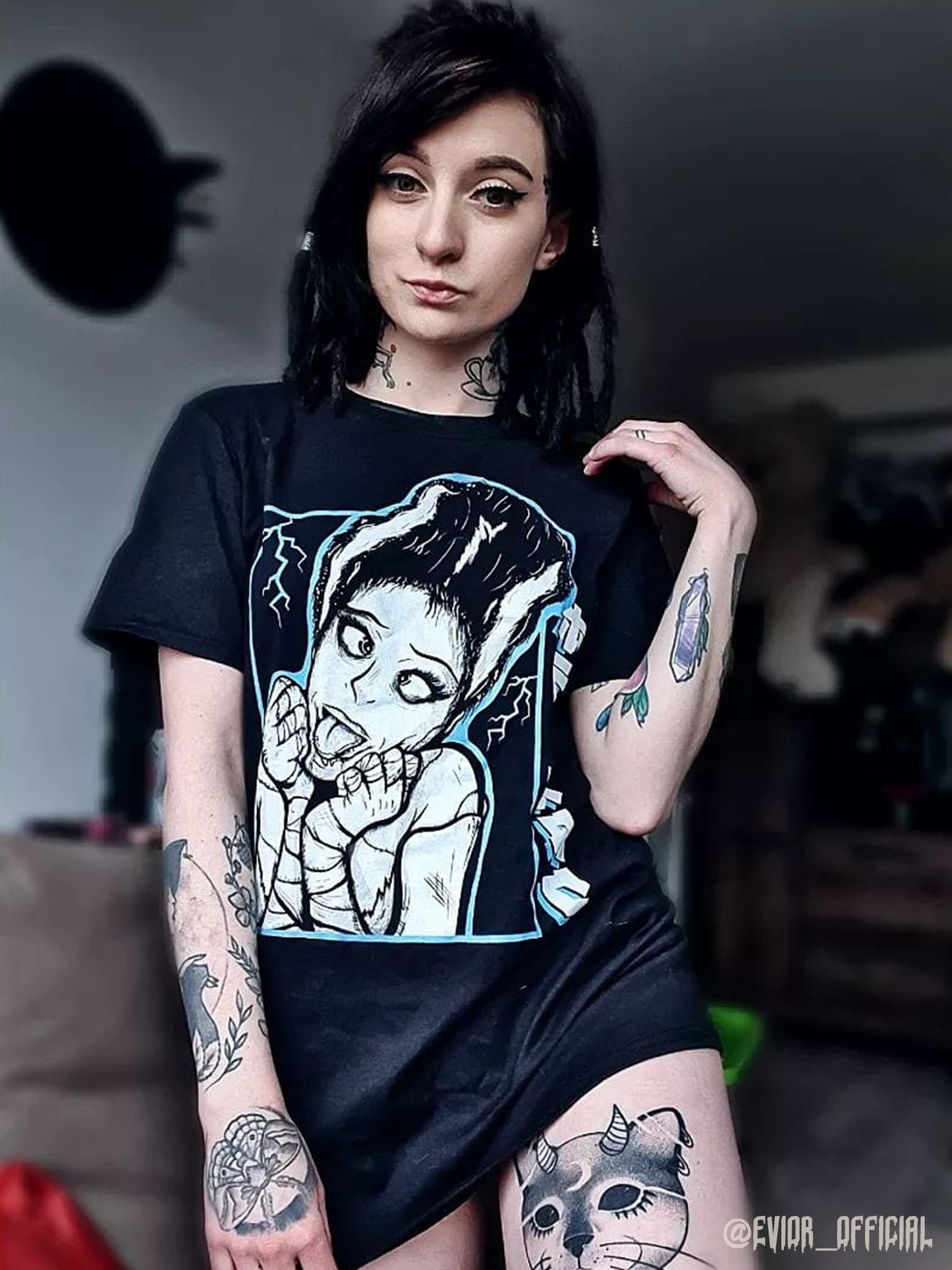The Bride of Frankenstein Ahegao T-shirt