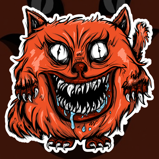 Hausu Cat Die Cut Vinyl Sticker