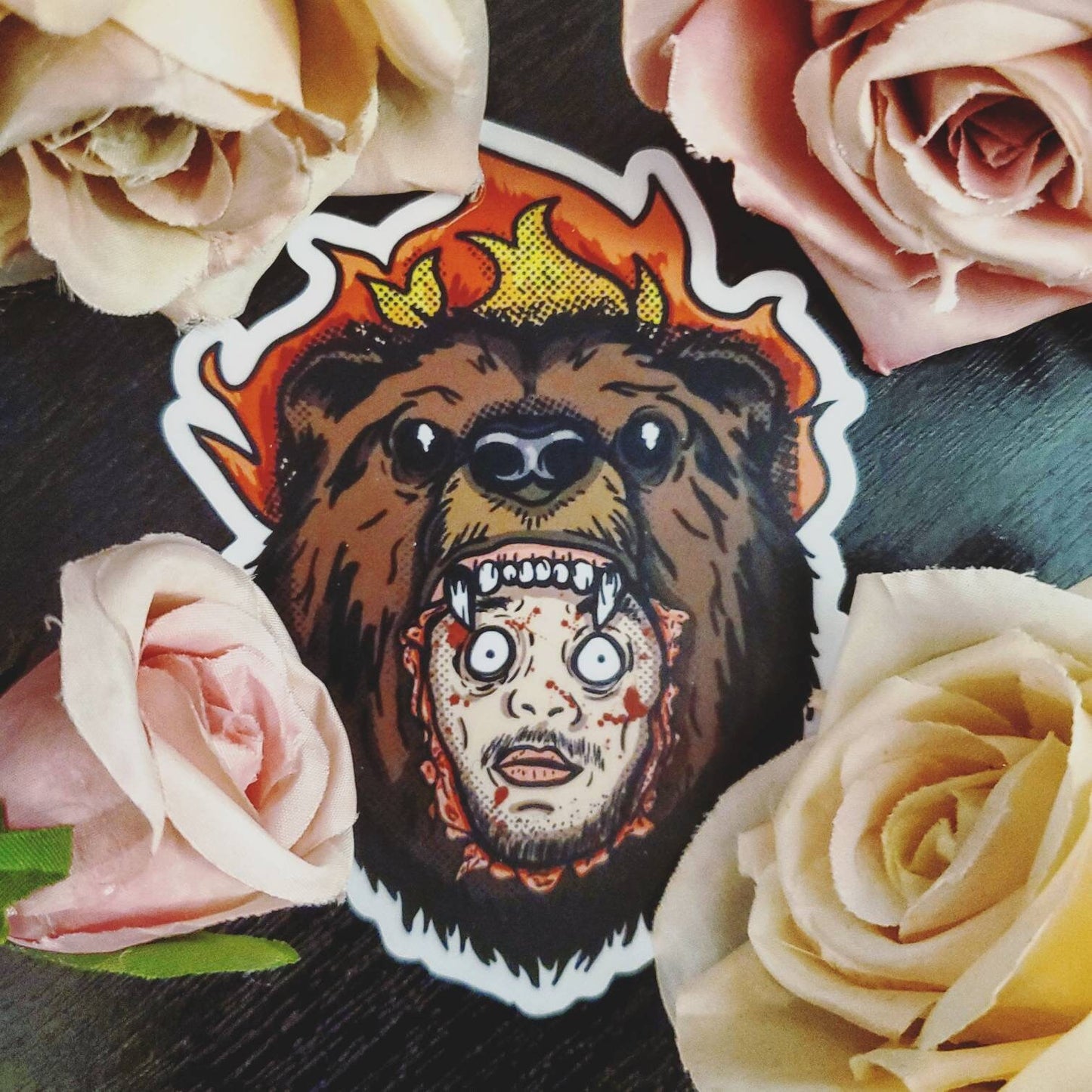 Midsommar Purge Bear Die Cut Vinyl Sticker