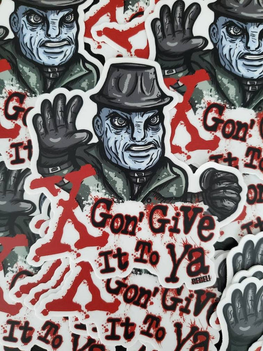 Mr. X, X Gonna Give It To Ya Die Cut Vinyl Sticker