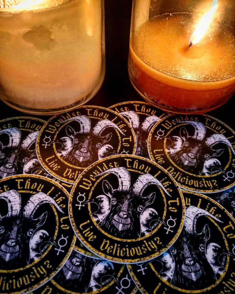 Wouldst Thou Like To Live Deliciously? The Witch Black Phillip Vinyl Sticker