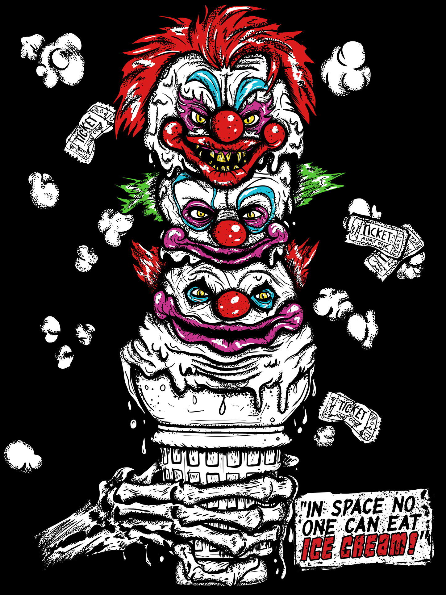 Killer Klowns From Outer Space Ice Cream Unisex Tank Top