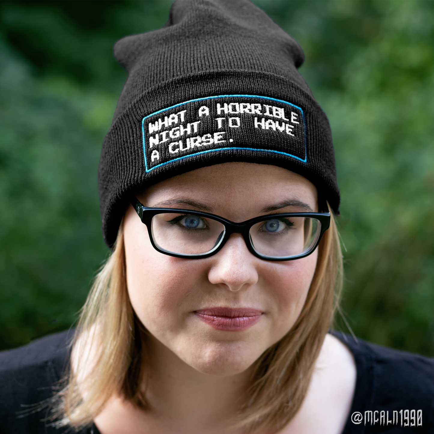 What A Horrible Night To Have A Curse Embroidered Beanie