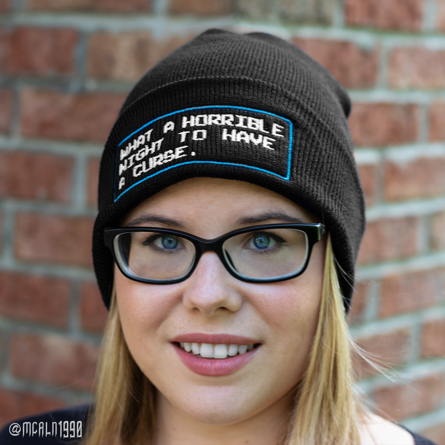 What A Horrible Night To Have A Curse Embroidered Beanie