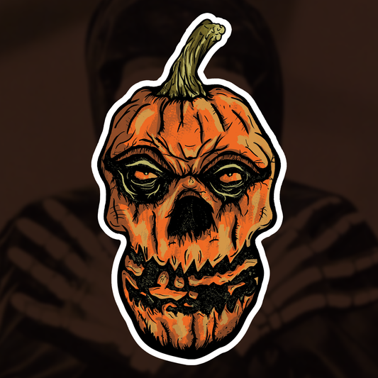 I Remember Halloween. Misfits Pumpkin Fiend Die Cut Vinyl Sticker